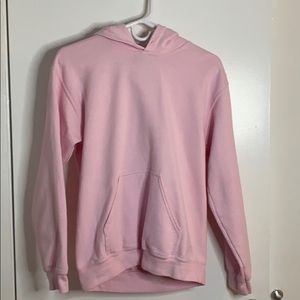 Light pink sweatshirt with hood